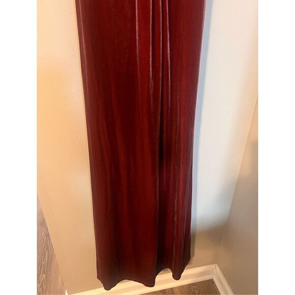 Revelry 4 Gwen Angel Sleeve Maxi Dress Terracotta Rust Crush Velvet - Picture 6 of 15